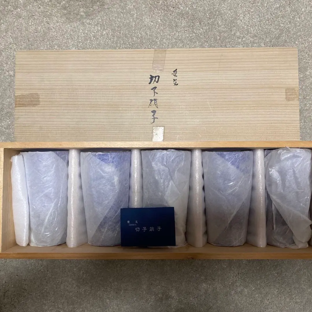 2176 愛文　切子硝子　グラス　5客　未使用 2176 愛文 切子硝子 グラス 5客 未使用 - メルカリ
