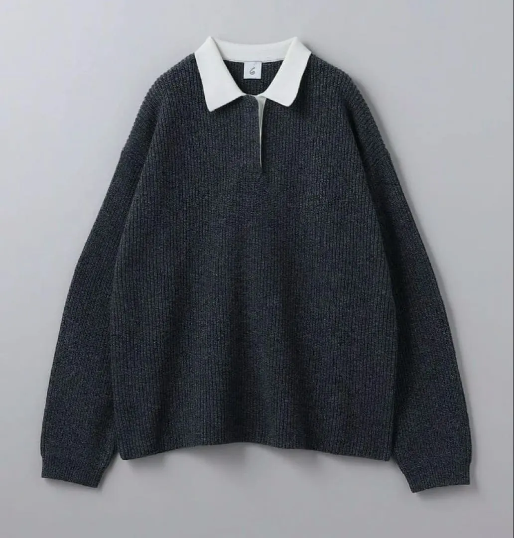 Thumbnail of 6 (ROKU) Wool Cotton Mix Color Knit