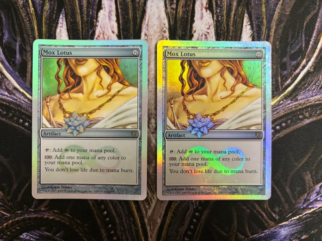 【最安値】MTG　UNH　Mox Lotus　foil　2枚 最安値】MTG UNH Mox Lotus foil 2枚 Mtg Mox Lotus Foil