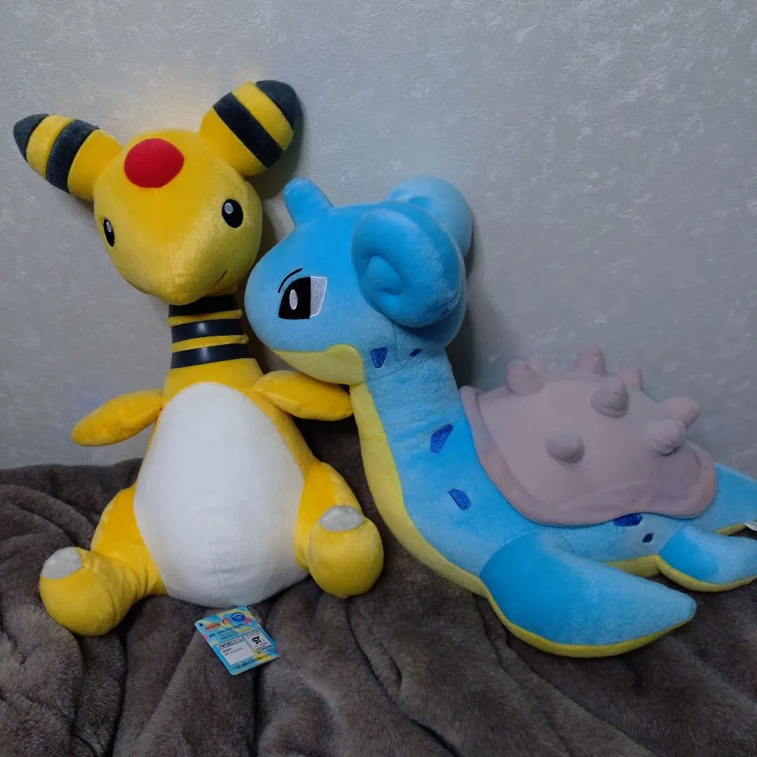 【新品未使用タグ付き】ポケモン ぬいぐるみ デンリュウ ラプラス めちゃでか 美品 ポケモン ラプラス POKEMON 大きい ぬいぐるみ 未使用 タグ