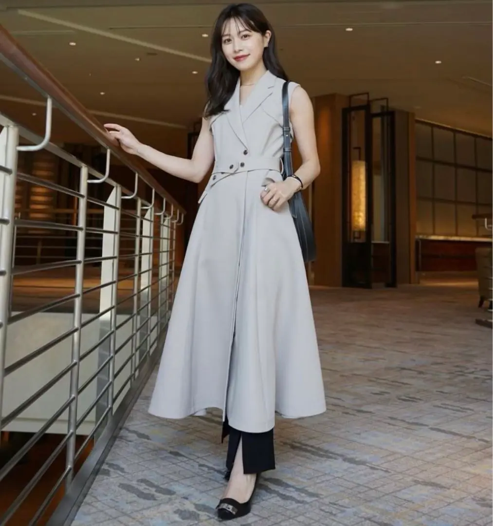Sleeveless Coat Dress laubeblanc ローブブラン（【3/9(土)20