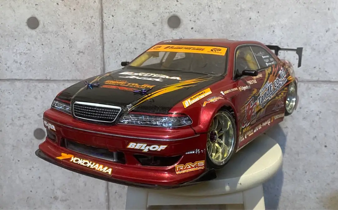ラジドリ　ヨコモ　weld100マーク2 ボディー　すぐ遊べます！ JZX100 マークⅡ ラジコン カッティングステッカー ヨコモ