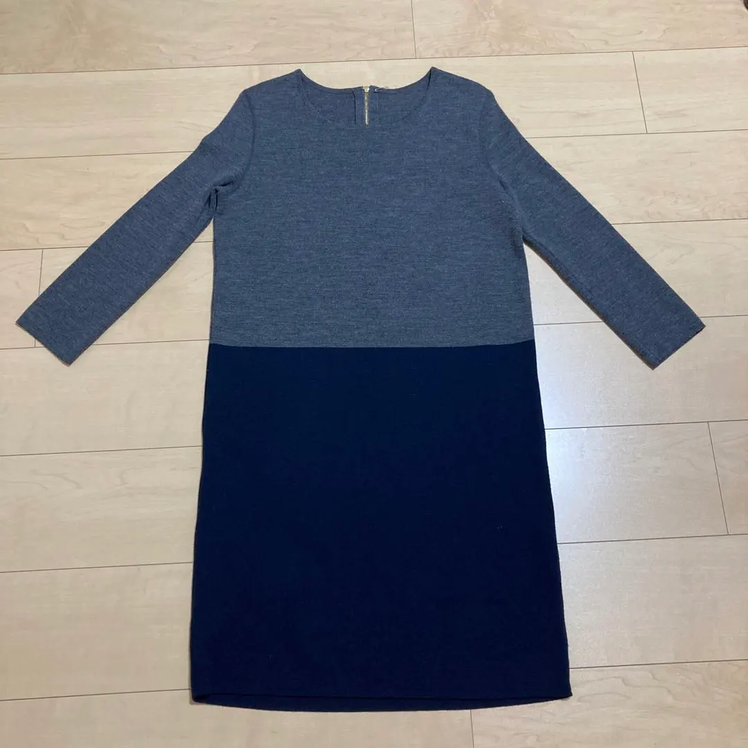 Thumbnail of UNITED ARROWS United Arrows Bi-color Dress F Made in Japan