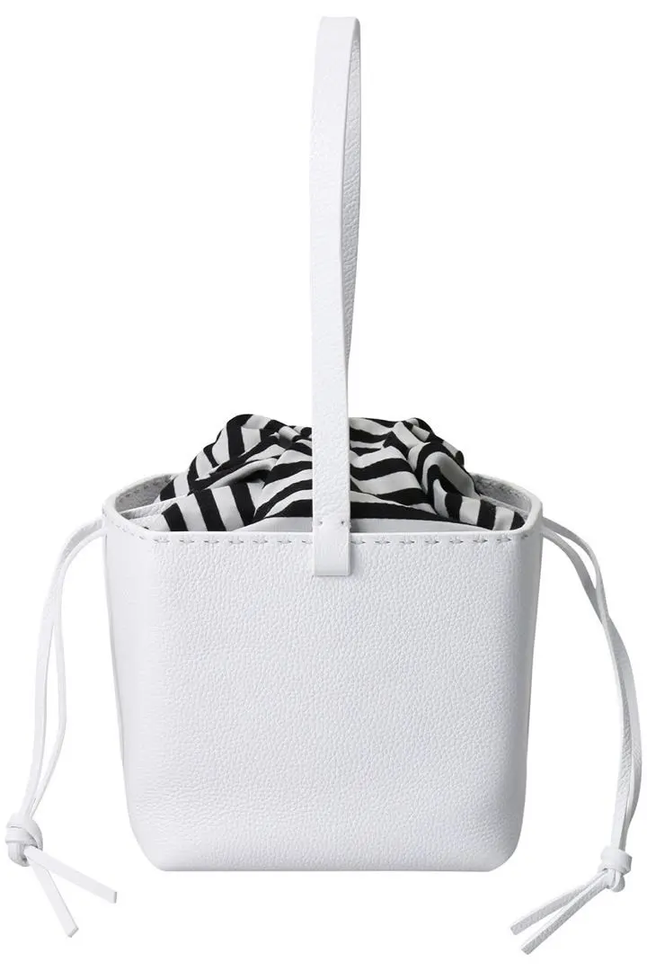 BORDERS at BALCONY かごバッグ ホワイト BORDERS at BALCONY/ボーダーズ アット バルコニー