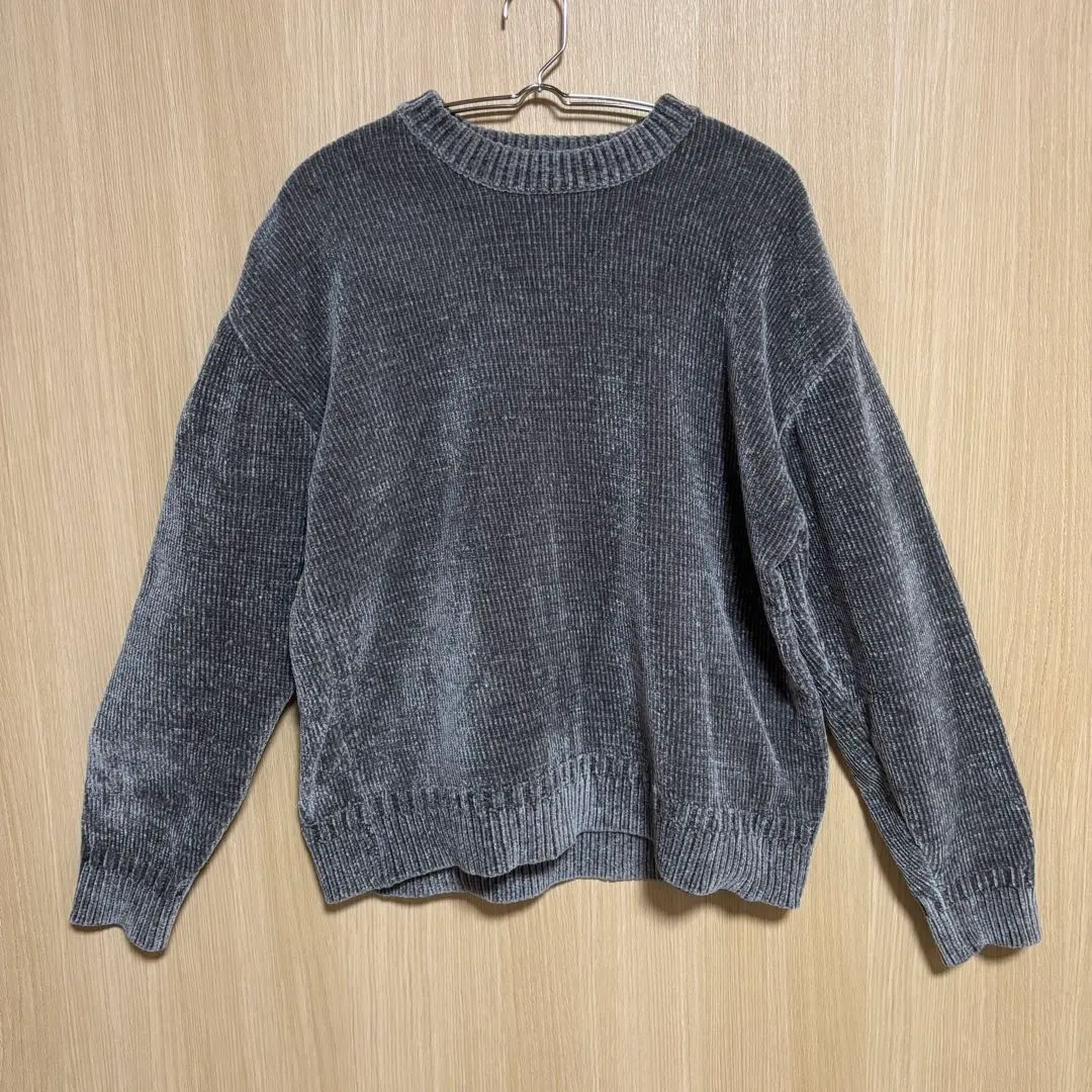 Thumbnail of RAGEBLUE Gray Long Sleeve Knit Sweater M