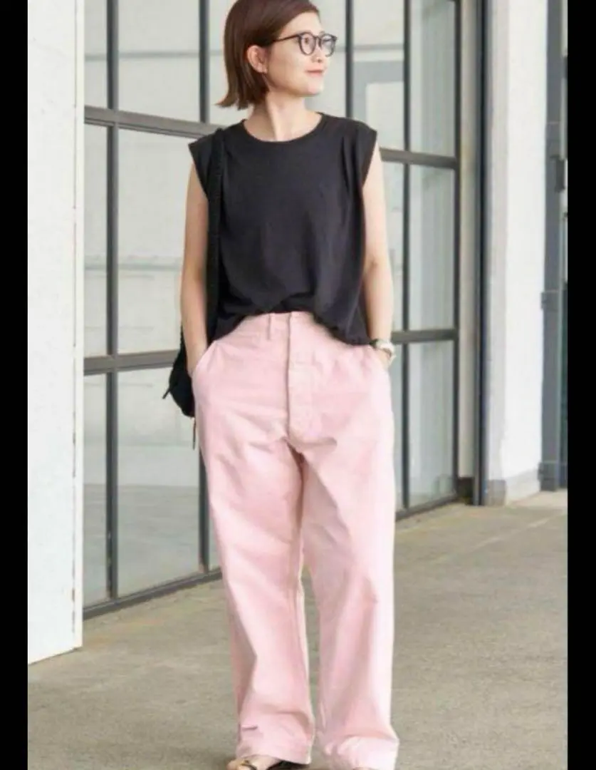 Spick&SpanスピックアンドスパンHiguchi×Sチノワイドパンツピンク Spick & Span（スピックアンドスパン）の「≪追加3WEB限定