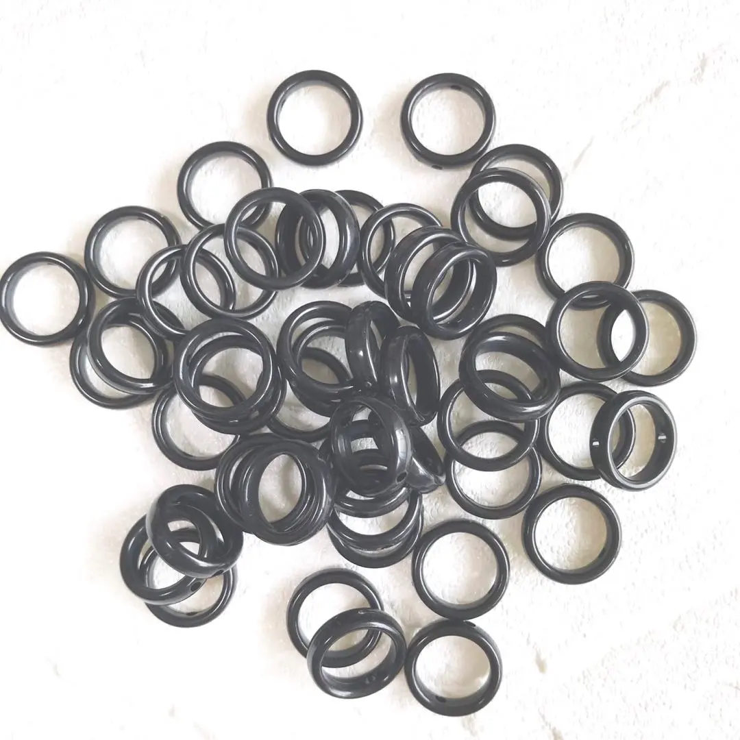亞克力珠 平環 黑色 50個 的縮圖
