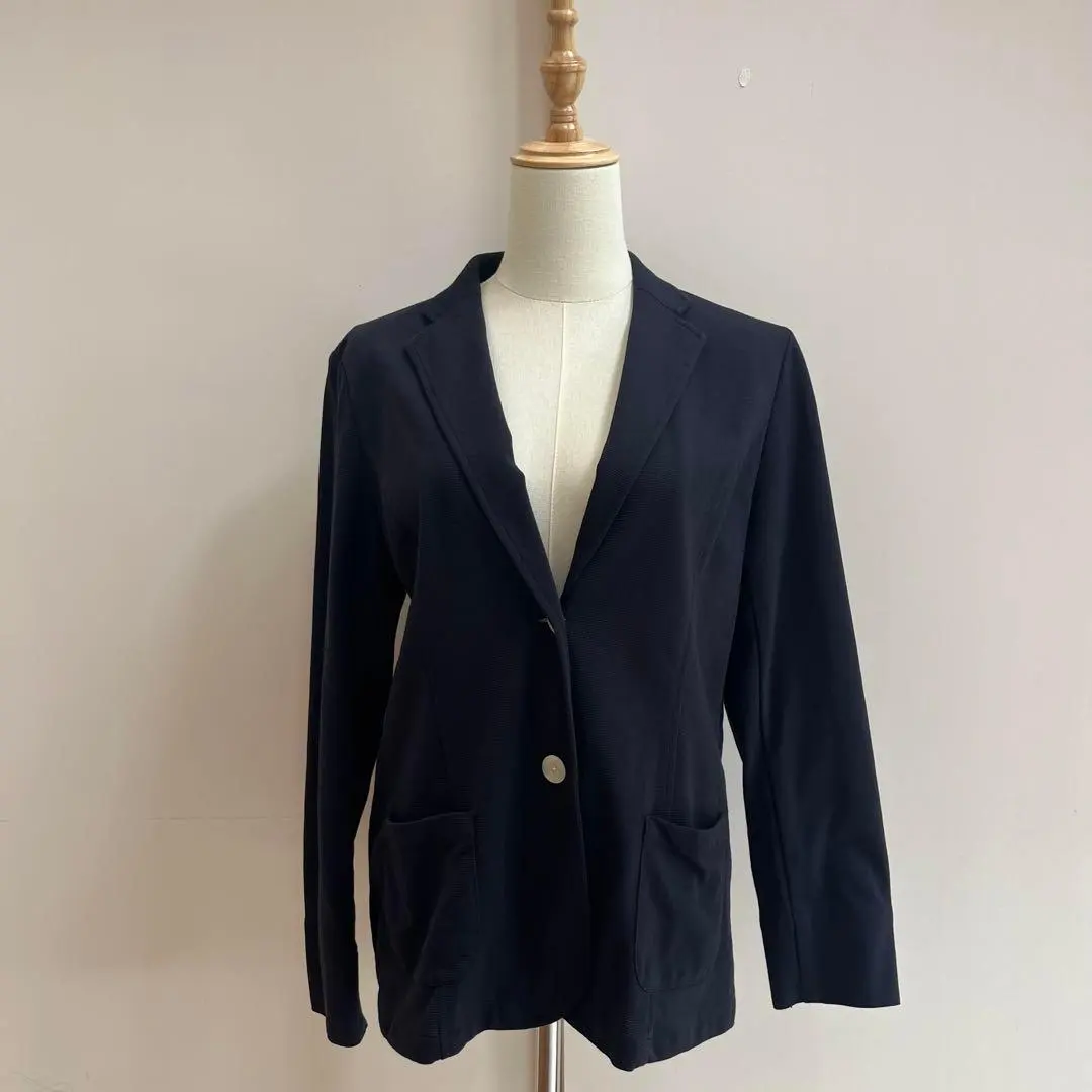 Thumbnail of Simple Life Tailored Jacket (13) Cotton Poly Stretch Navy Blue Spring/Summer