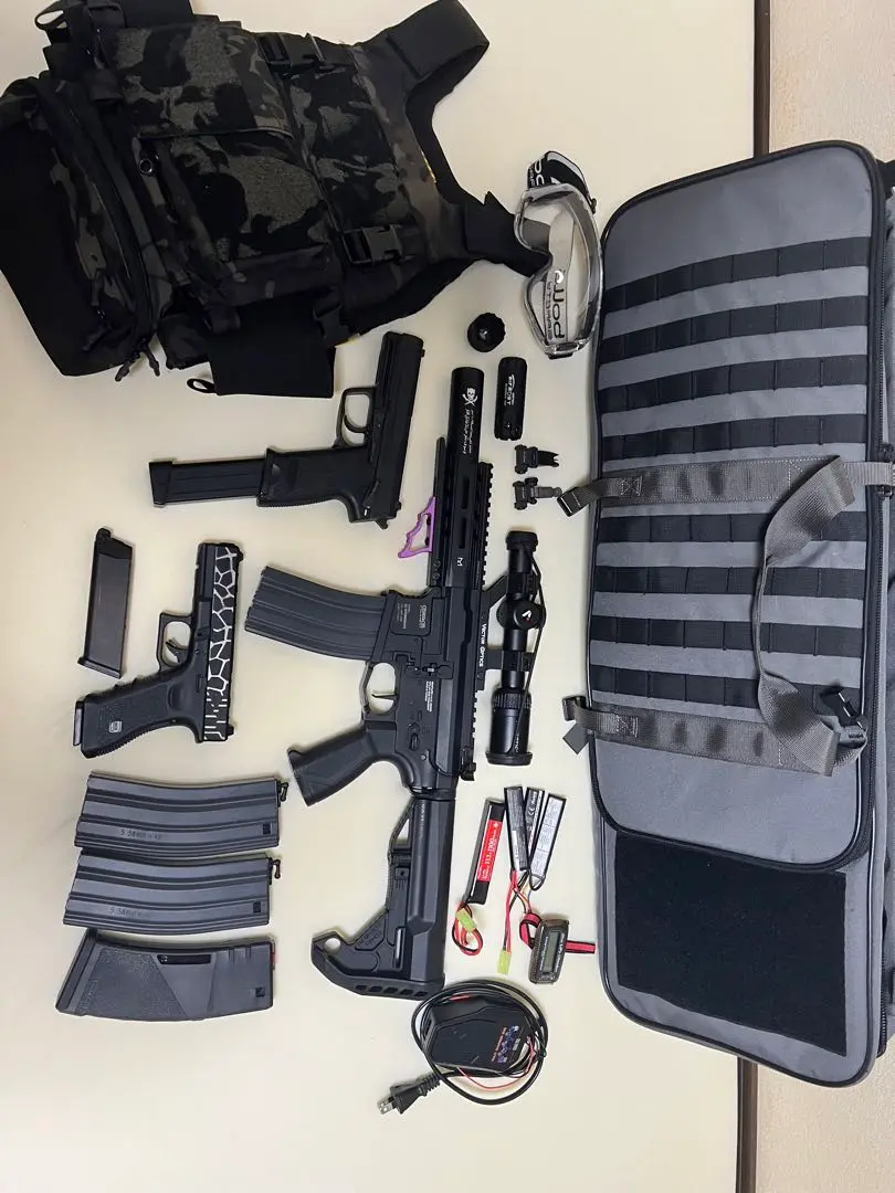 東京マルイ規格 ジーアンドジーarp556 ジャンクパーツセット 塗装モデル】G&G ARMAMENT 純正 パーツ ARP556 ハンドガード