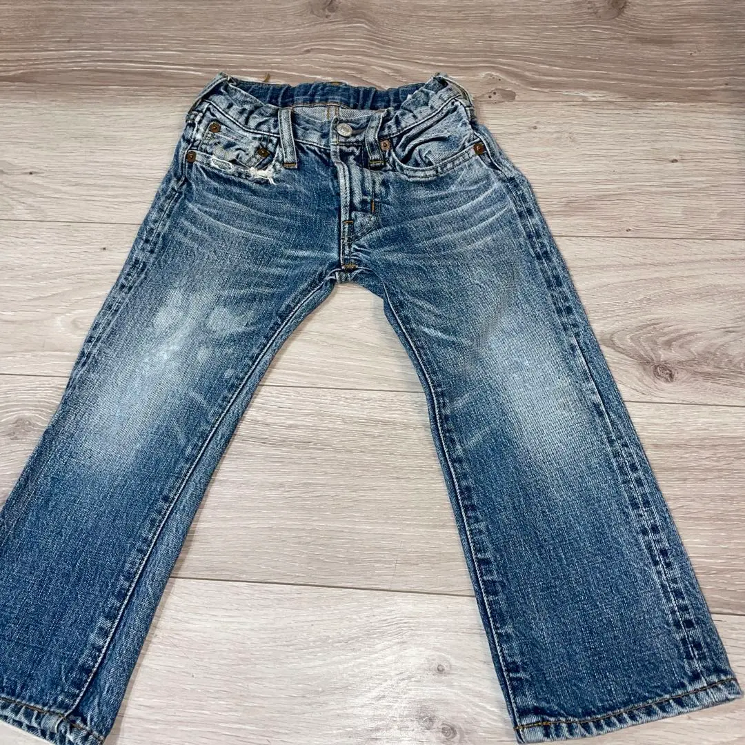 Thumbnail of Denim Dungaree Jeans, Size 100