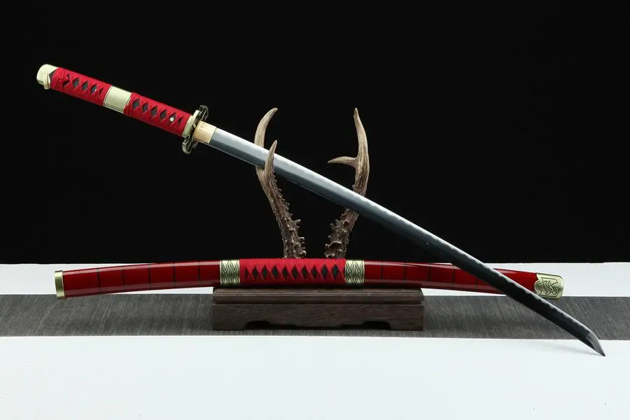 【海賊王】【黒刀秋水】 武具　刀装具　日本刀　模造刀  居合刀 黑刀秋水- 京东
