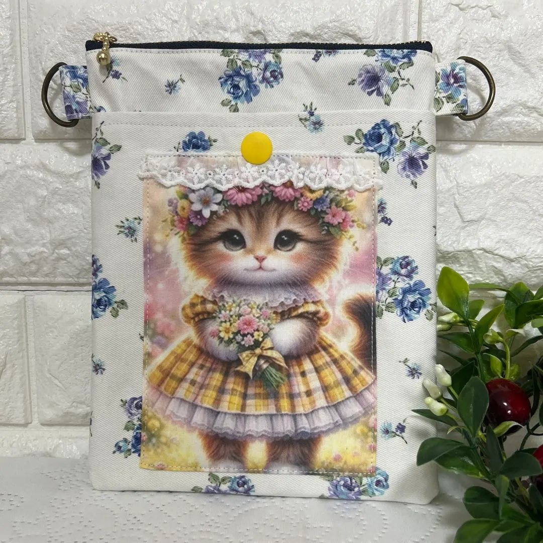 Thumbnail of [321] Stylish Cat ♡ Vertical Sacoche with Frills - Perfect for Gifts...