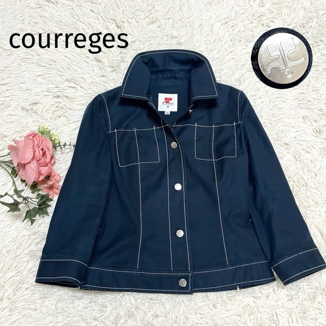 美品　レア　courreges クレージュ　ロゴ　ジャケット　Gジャン　アウター デニム Gジャン Courreges(クレージュ) アウター(レディース
