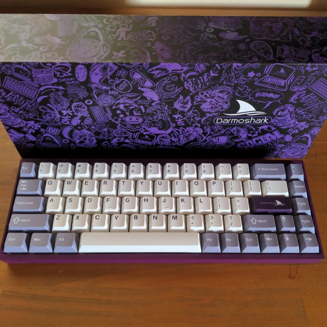 キーボード Darmoshark KT68 PRO Darmoshark KT68 レビュー：洗練されたパープルデザインが魅力的