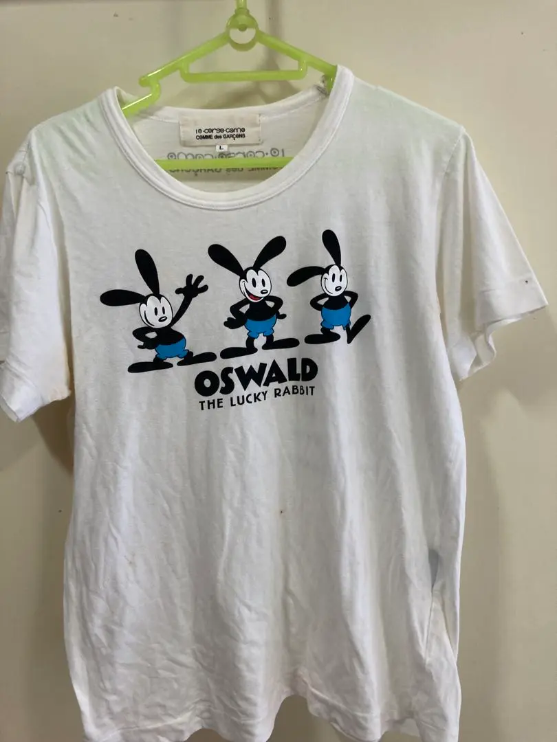 comme des garcons OSWALD DISNEY tシャツ L 白 コレクション：OSWALD x COMME des GARCONS｜コムデギャルソン