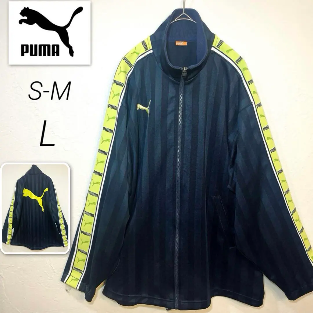 彪馬 puma 運動服 大Logo 刺繡 美品 S-M 運動外套 綠色 的縮圖
