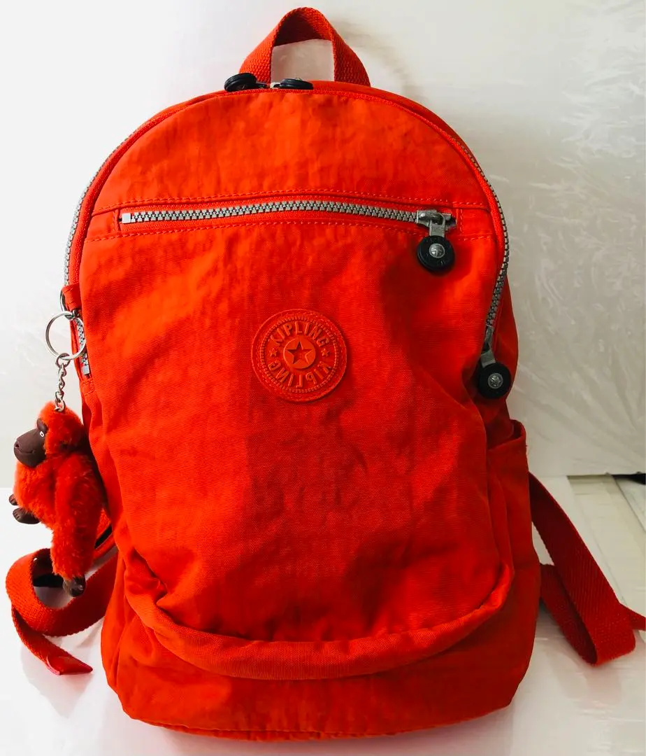 キプリング リュックサック バックパック ナイロン オレンジ モンキー 型押し 2025年最新】kipling カラー：オレンジ系 リュック・バック