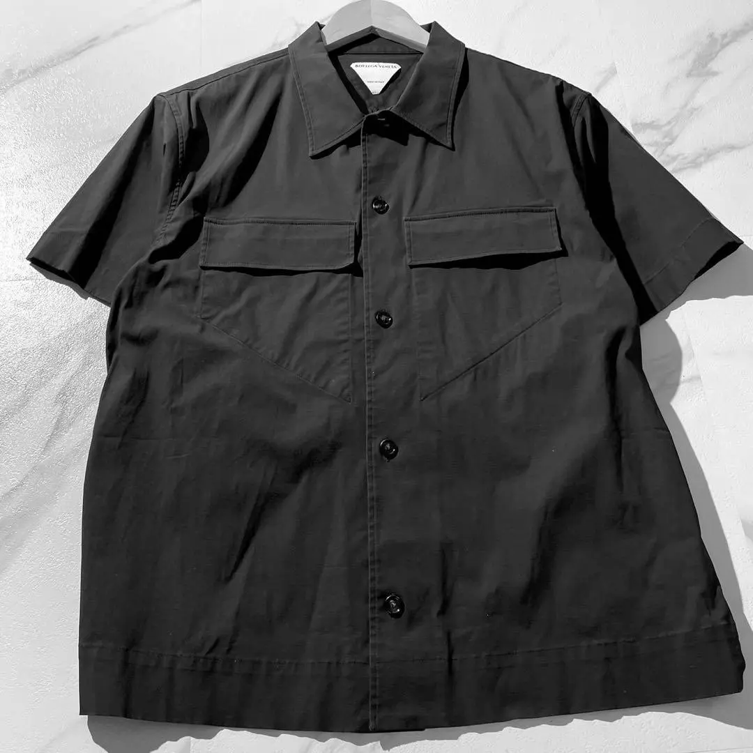 Bottega Veneta 半袖ミリタリーシャツ BOTTEGA VENETA(ボッテガヴェネタ) フラップポケットミリタリー