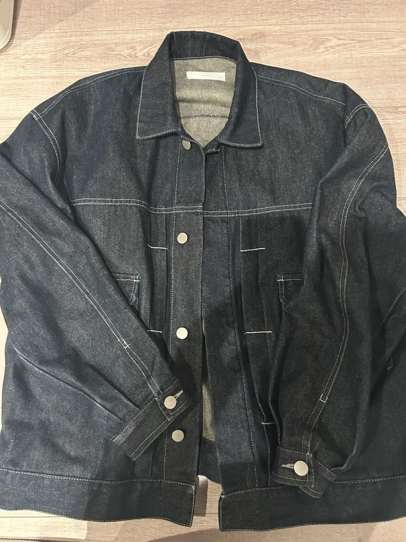 KYM 深藍色牛仔外套 的縮圖