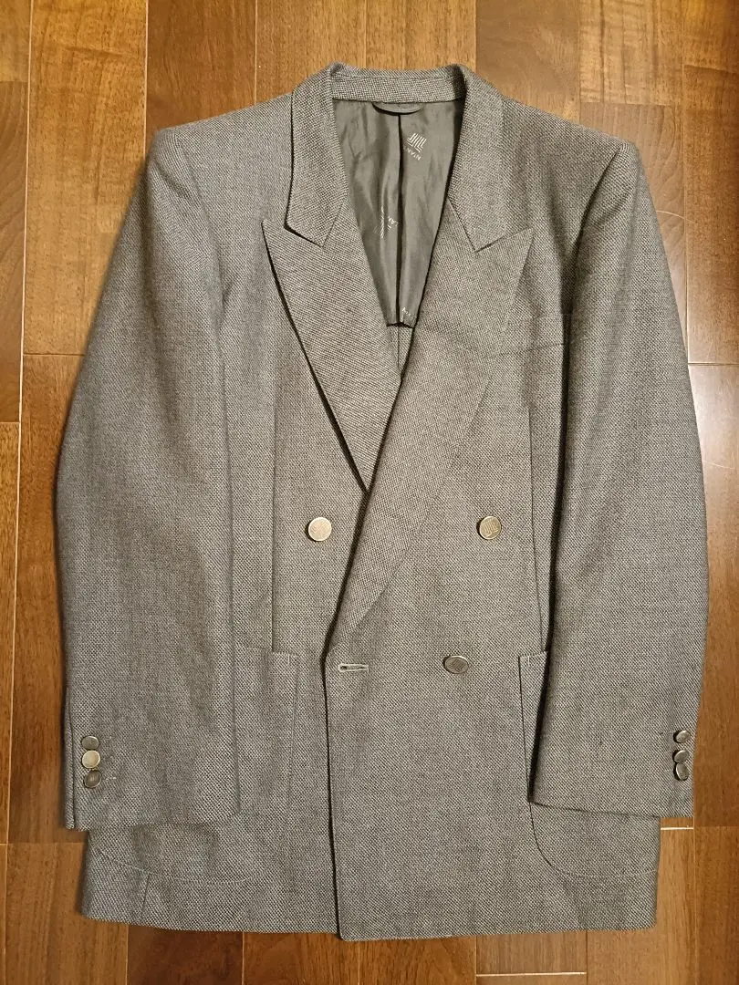 Thumbnail of LANVIN PARIS Lanvin Double-Breasted Tailored Jacket Silver Buttons