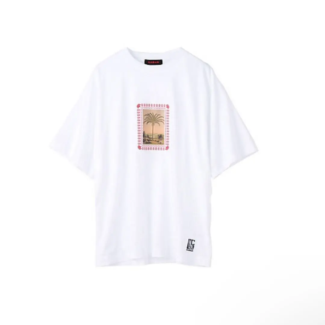 【美品】CABaN NEW COSTARICAアートTシャツ M ホワイト♪ caban（キャバン）の「CABaN NEW COSTARICA アートTシャツ（T