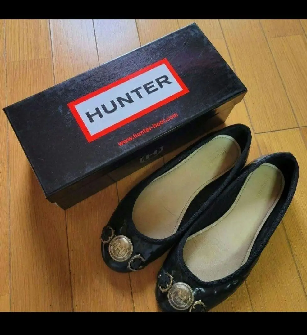 HUNTER キルティングバレエシューズ EU 38 Fin｜トゥキャップキルティングバレエシューズ | Rakuten