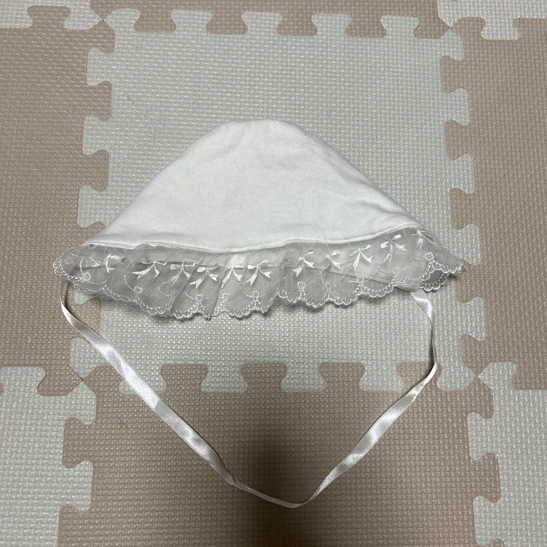 Thumbnail of Newborn Ceremony Dress White Baby Hat 50-60cm with Lace
