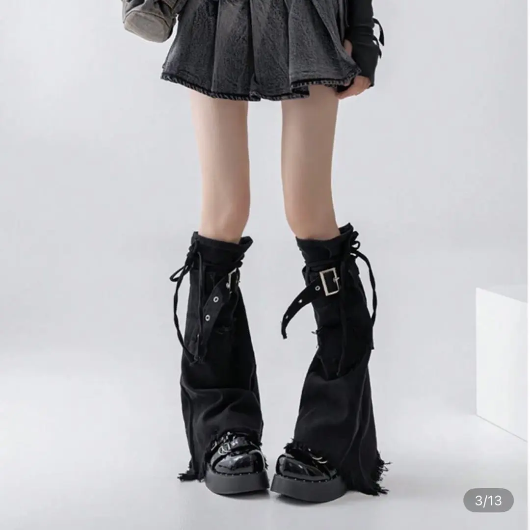 Thumbnail of Black Lace-Up Leg Warmers