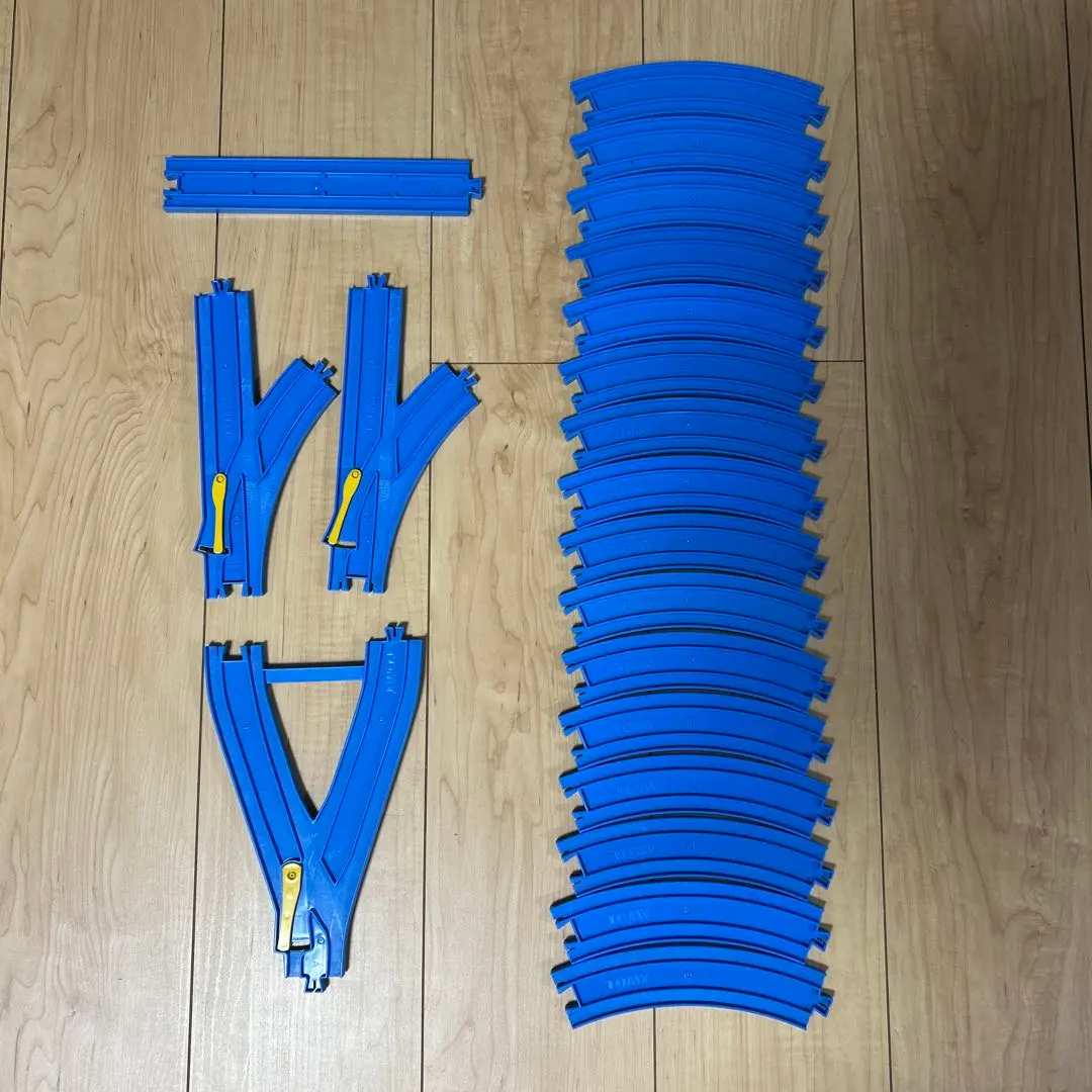 Thumbnail of Plarail Straight and Curved Track Set - 20 pieces each