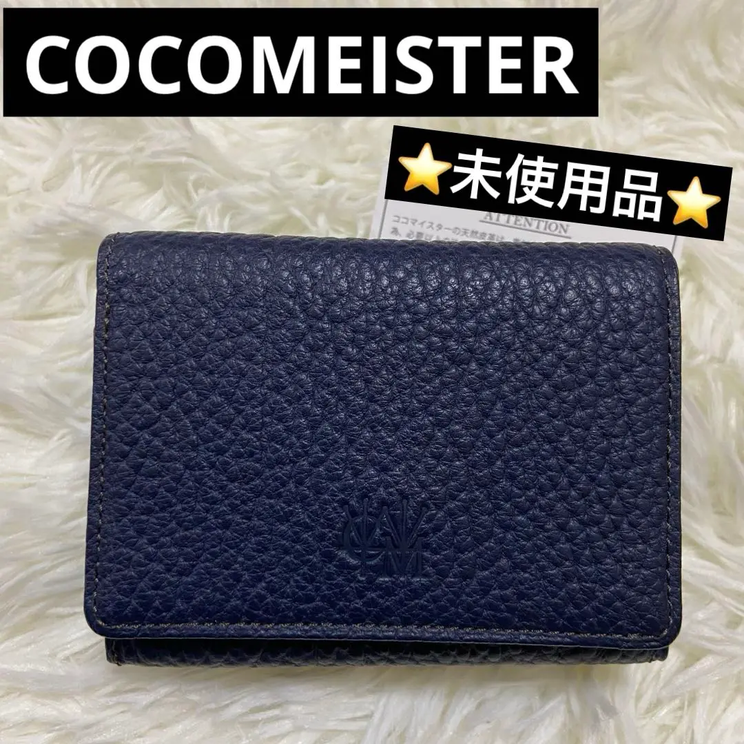 極美品✨ココマイスター 三つ折り財布 マットシュリンク ジップ