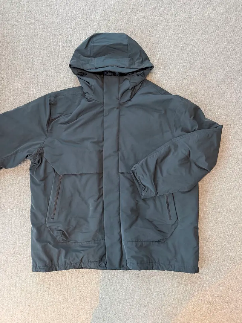 Thumbnail of XXL Dark Gray Hooded Down Jacket