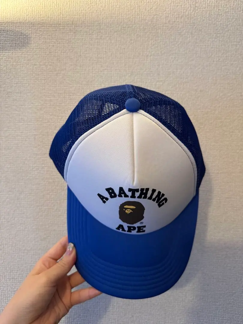Thumbnail of A BATHING APE Mesh Cap, Blue and White