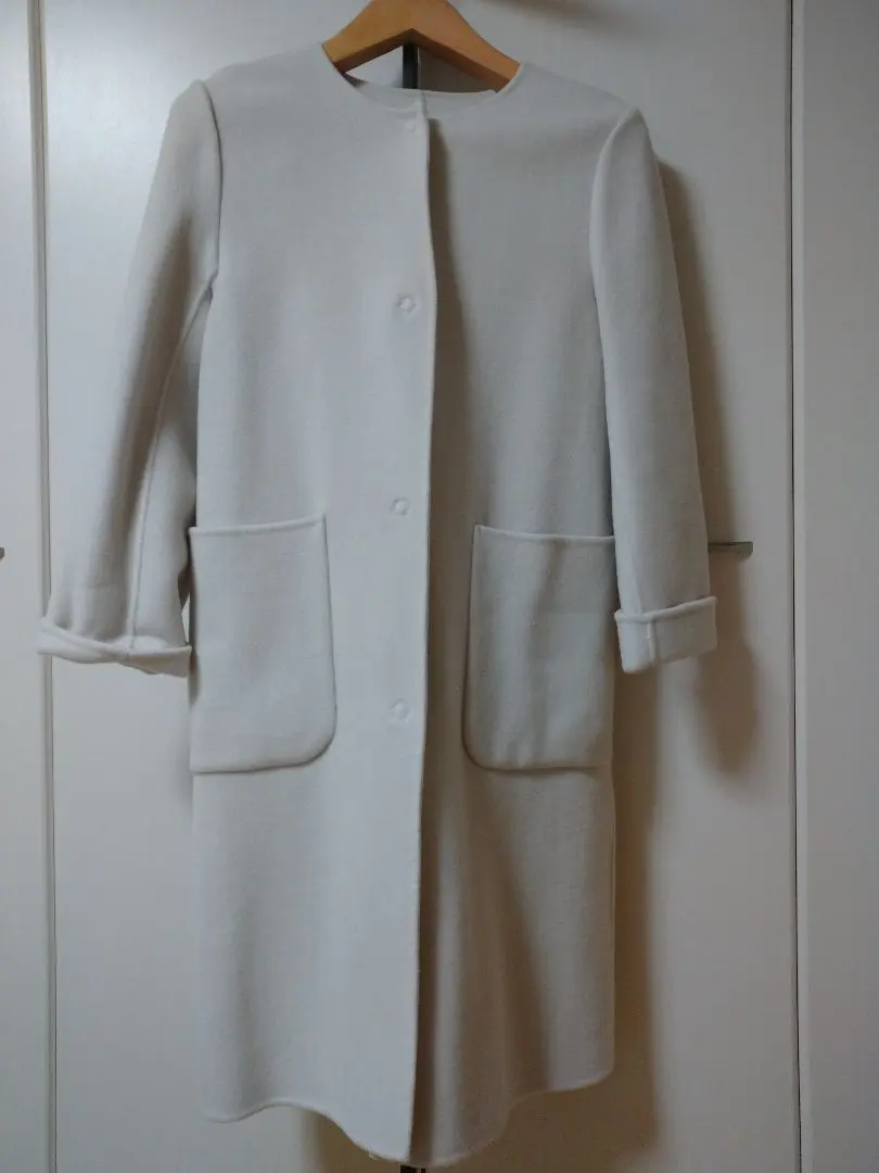 Thumbnail of Kumikyoku No-Collar Coat, Beige
