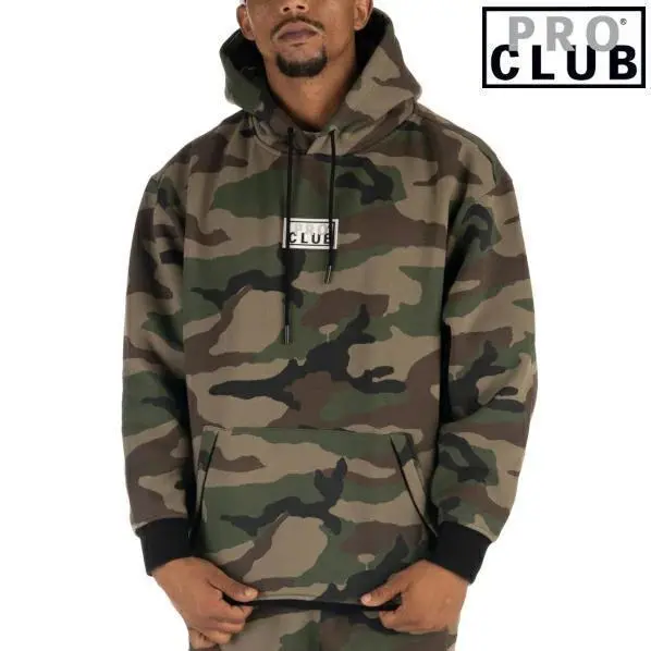 PRO CLUB 迷彩柄 フルジップパーカー 5xl