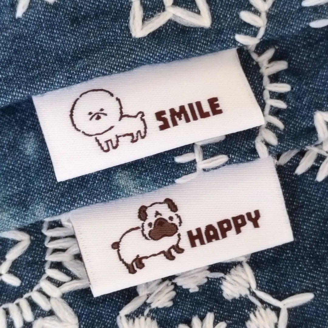 標籤*12張*比熊犬*巴哥犬*織標*剪刀標 的縮圖