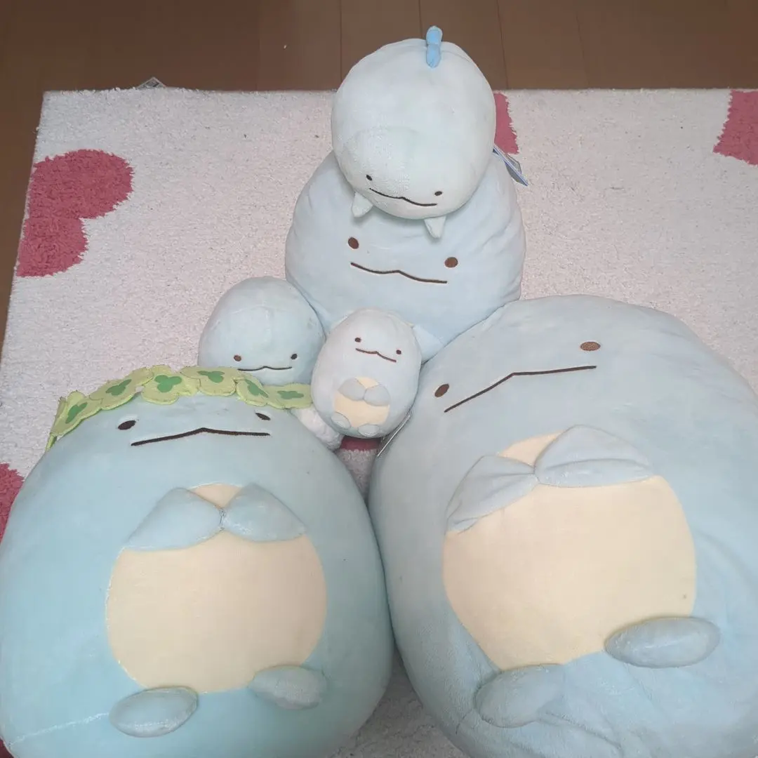 Thumbnail of San-X Sumikko Gurashi Lizard Plush Set of 6, Extra Large to Small