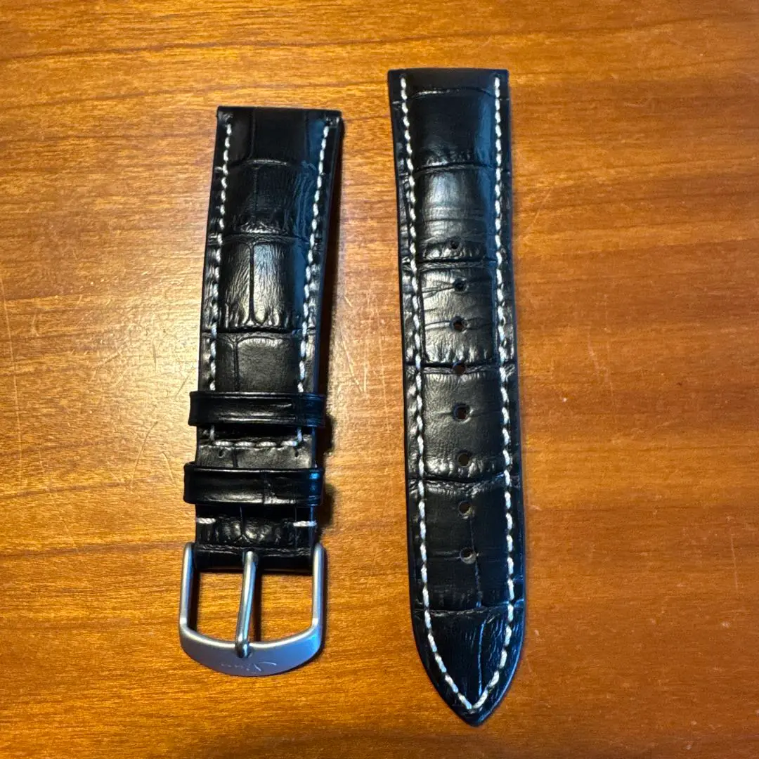 Sinn純正レザーベルト美品 Sinn ジン Sinn純正ベルト カウレザー 牛革 艶有りバックル