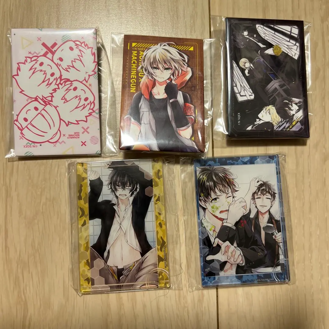 Thumbnail of Aoharu x Machinegun Oshichare Badge & Magnet Set