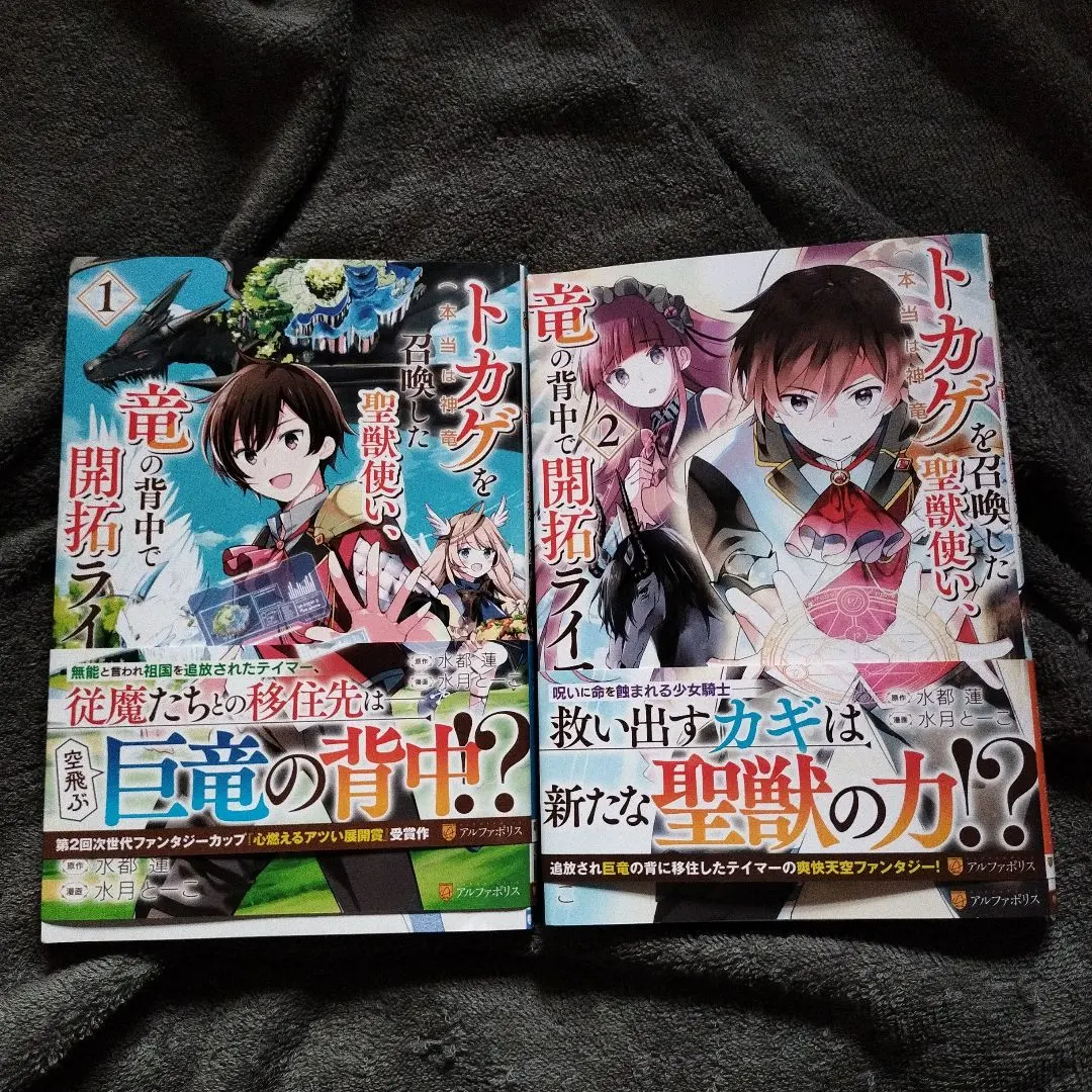 召唤蜥蜴（实际上是神龙）的圣兽使 1卷2卷套装 初版本 附带书腰 的縮圖