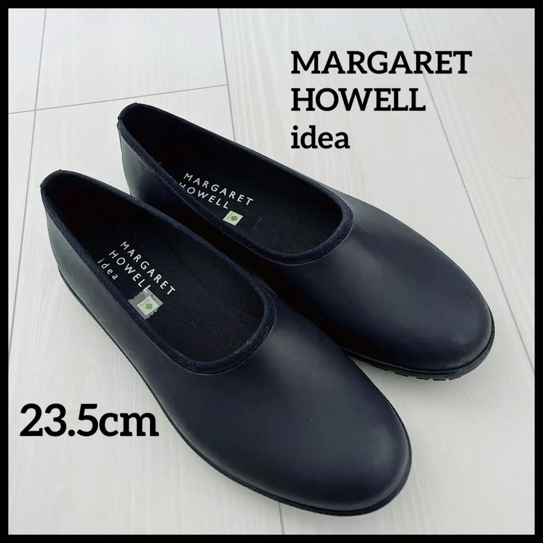 マーガレットハウエルアイデア　レインシューズ　バレエシューズ　ネイビー　23.5 マーガレット ハウエル アイデア / MARGARET HOWELL idea レイン