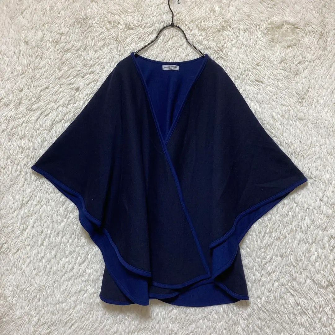 美品✨pierre cardin ピエールカルダン ポンチョ ケープ コート 青 m19625396902_1.jpg?1724293507