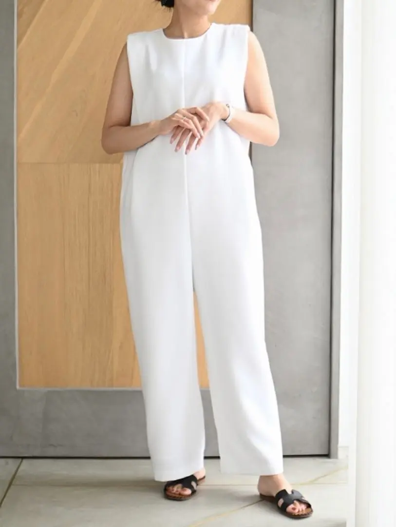 【新品タグ付き】トレフルプラスワン　サロペット　ブラック ドットスタイリッシュサロペット | Onepiece,サロペット
