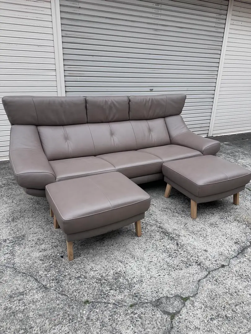 カリモク ZU46モデル 3人掛けソファ 本革ソファ 37万 極美品 カリモク家具 カリモク ソファ 長椅子 3人掛け ZU46モデル