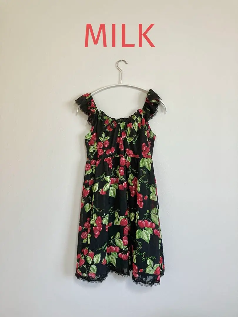 MILK♡チェリーガーデンドレス Yahoo!オークション - 送料込み【MILK】チェリーガーデンドレス
