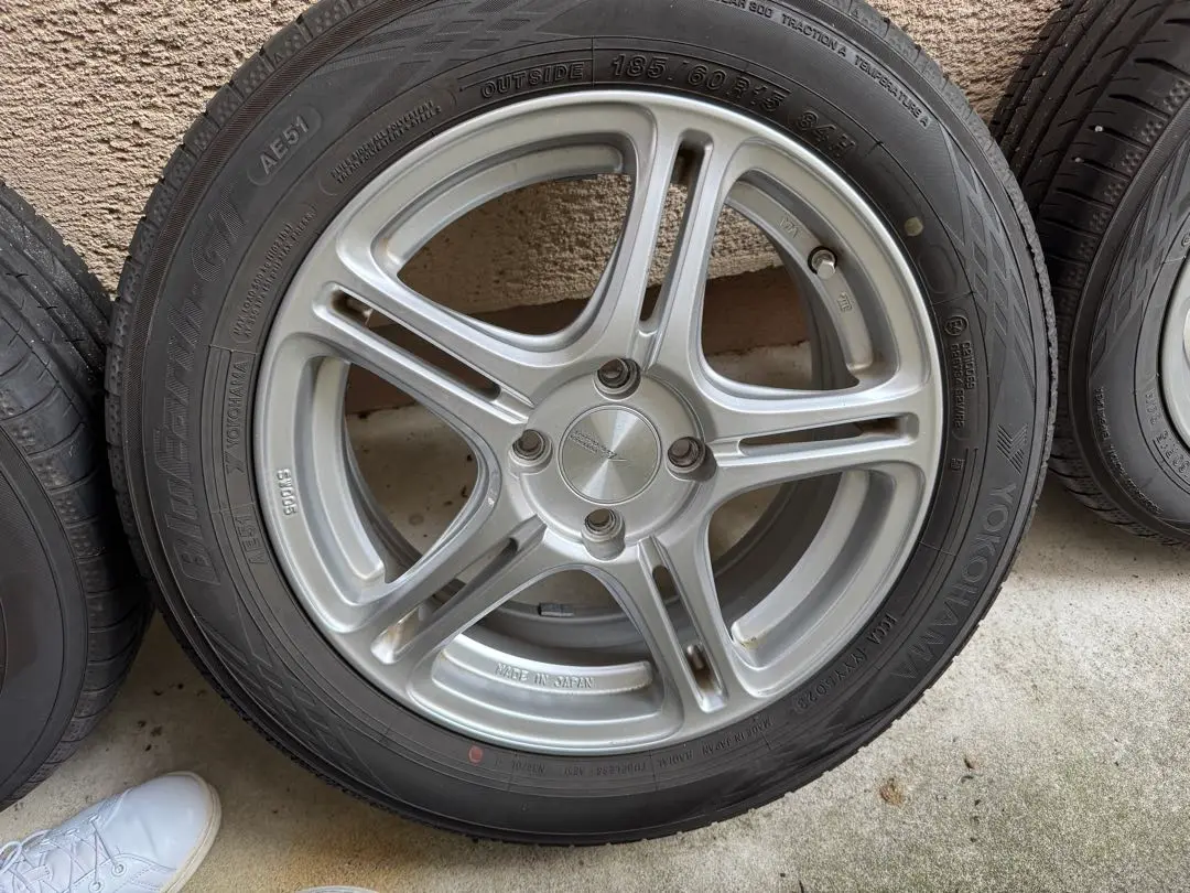 ②15インチPOTENZAホイールとブルーアースGTの2本セット ②15インチPOTENZAホイールとブルーアースGTの2本セット