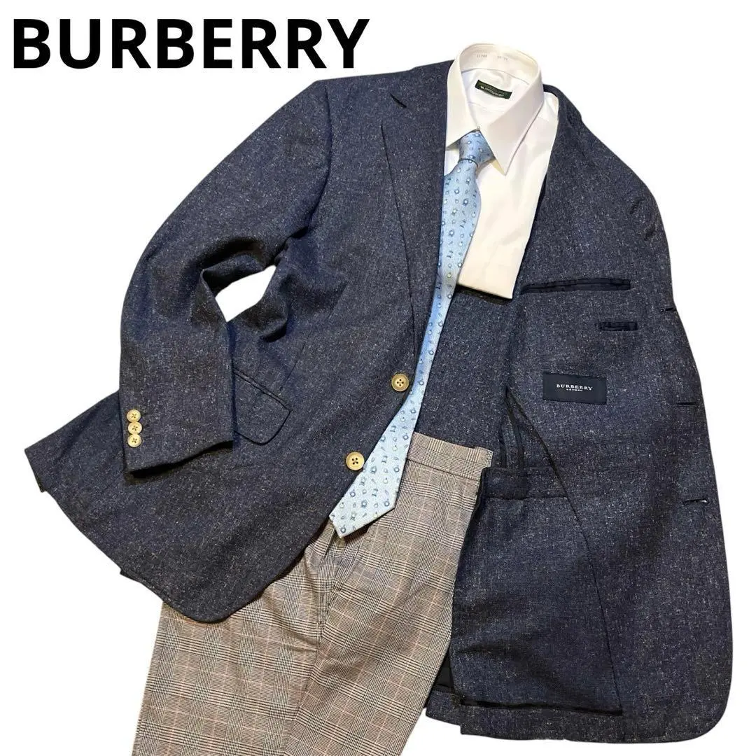 希少 バーバリーロンドン セットアップスーツ グレー XL 銀ボタン カシミヤ混 2025年最新】Yahoo!オークション - スーツ(男性用 バーバリー)の