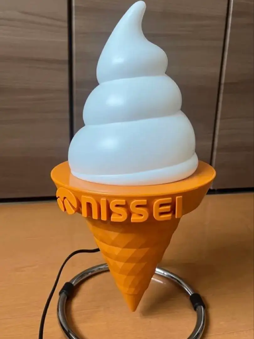 NISSEI ニッセイ　ソフトクリーム　ランプ　インテリア 日世 ニッセイ ソフトクリーム ランプ 照明 レトロ 販促