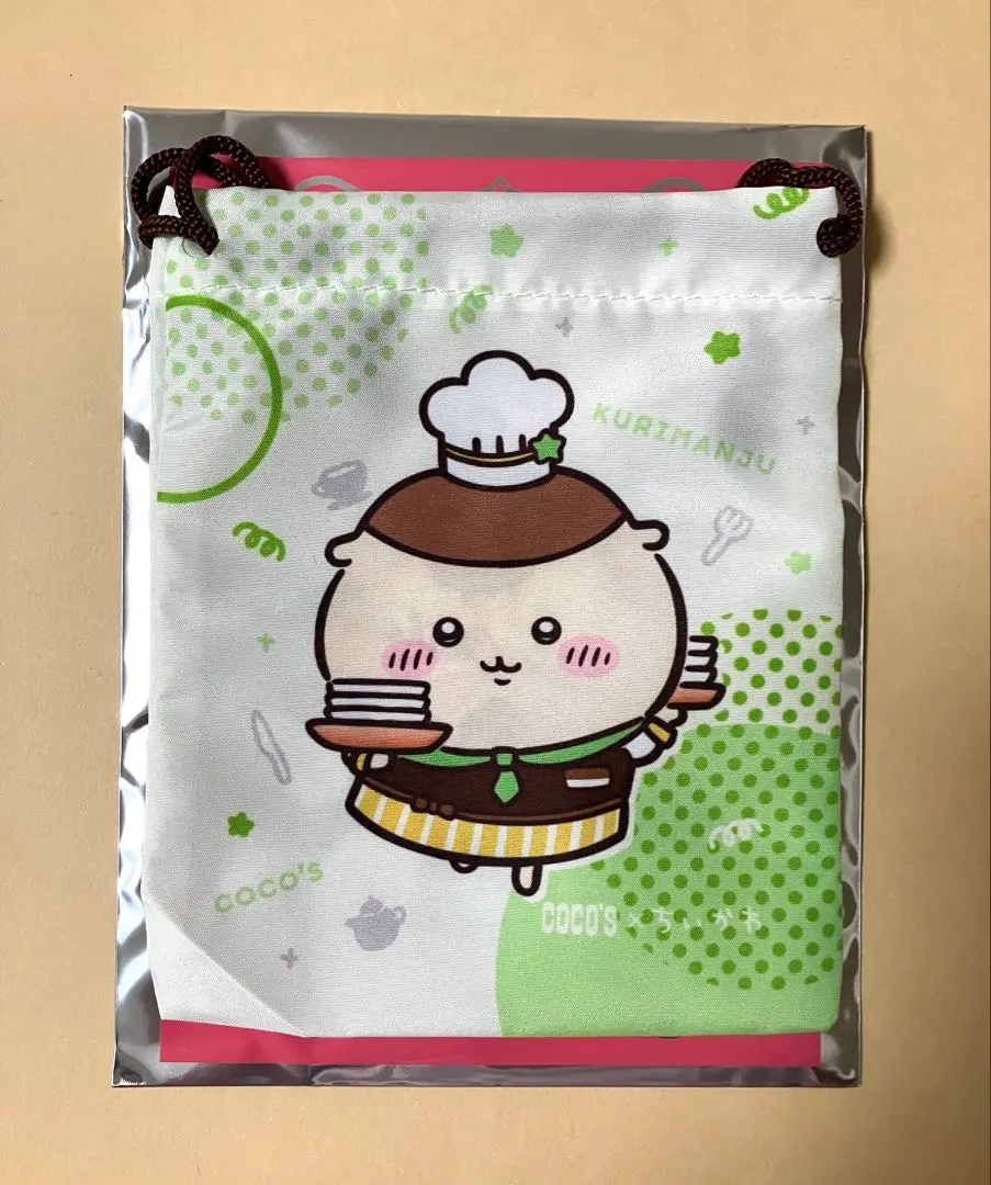 COCO'S ちいかわ合作 第一彈 束口袋 栗子饅頭 的縮圖