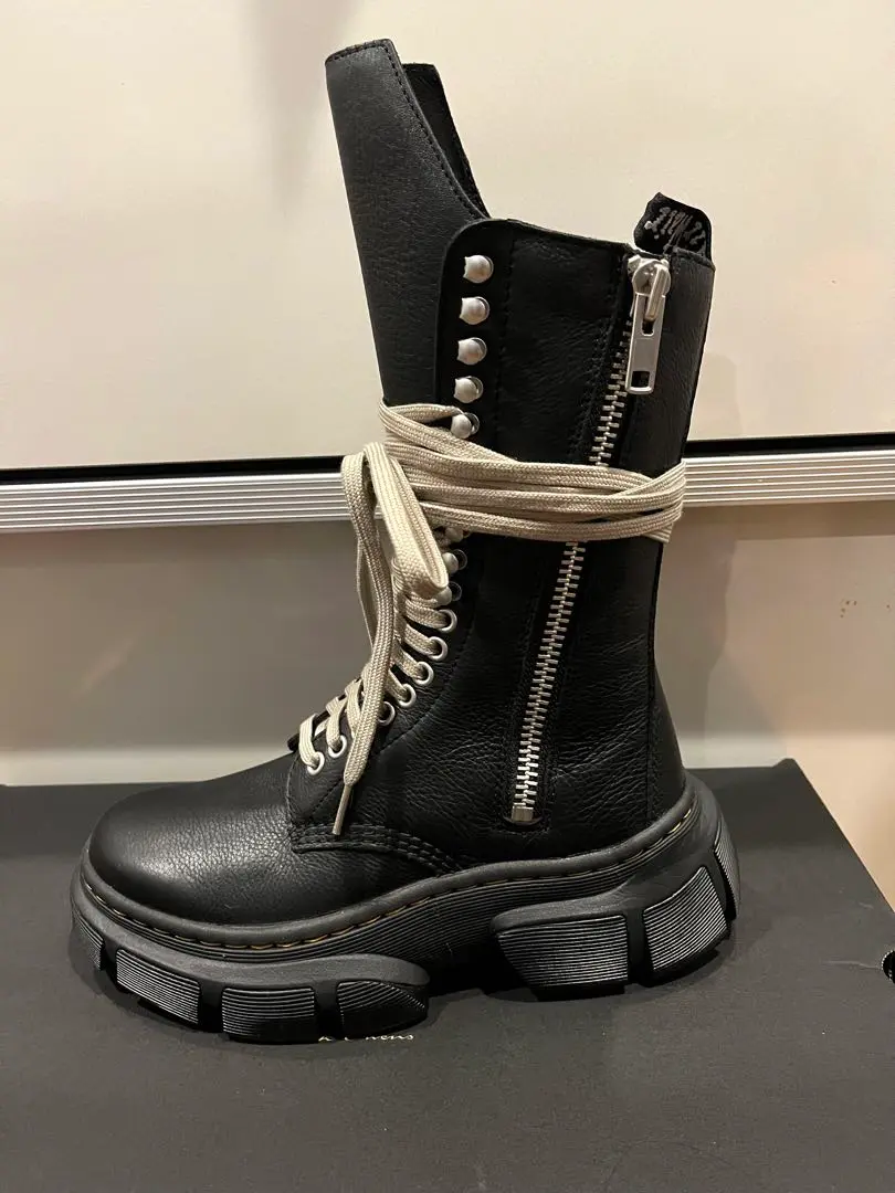 Rick Owens ヴィンテージ加工 ロングブーツ RICK OWENS(リックオウエンス) ロングブーツ(レディース) - 海外