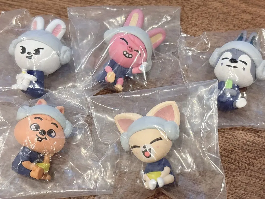 Thumbnail of SKZOO Sauna Figures: Wolf Chan, Leebit, Foxiny, Han